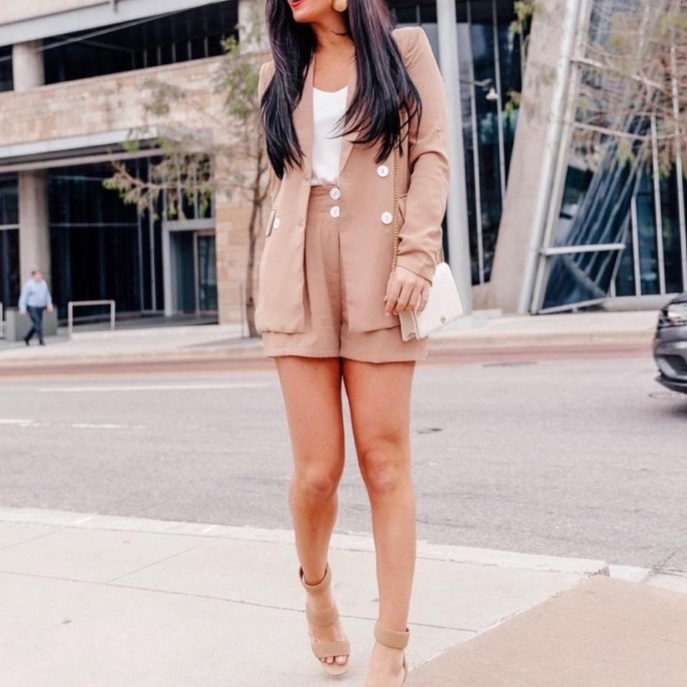 Fashion Union Blazer Shorts Set New With Tags Never Worn
